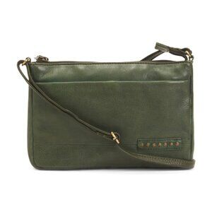 RIVIT Leather Small Stud Details Crossbody